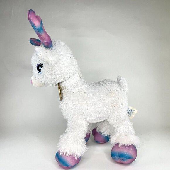Build-A-Bear Glisten Reindeer White Sparkle Glitter 2017 Plush Stuffed BAB 18" - Picture 4 of 12